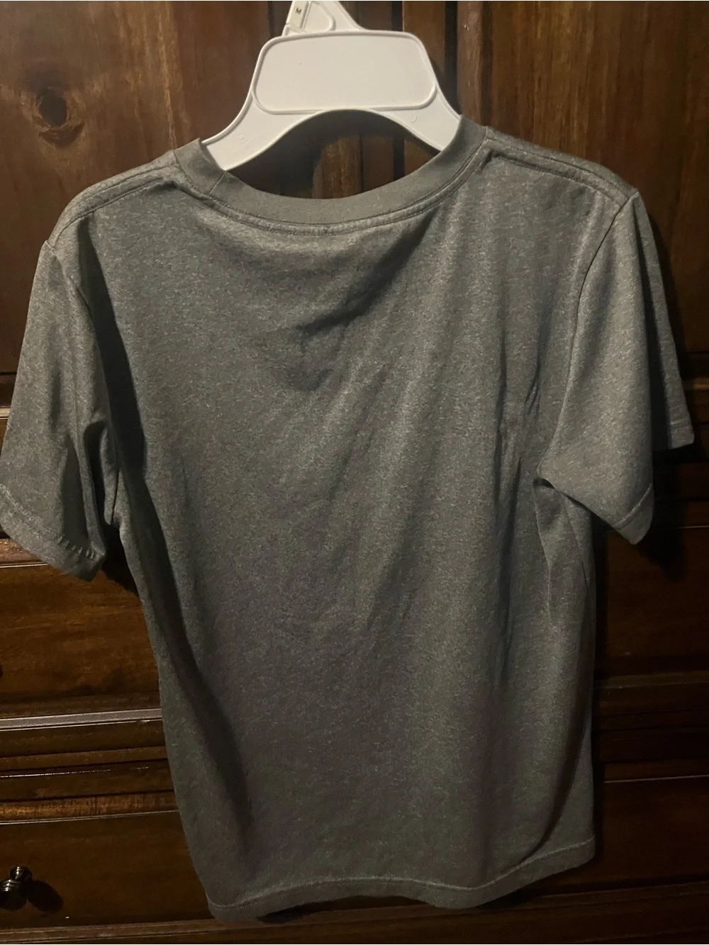 Jordan Kids Gray Tee with Red Jumpman Logo